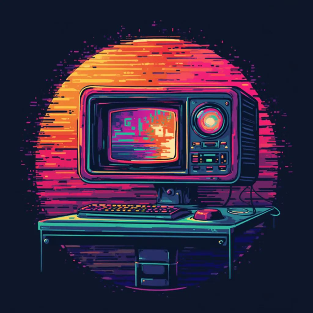 Logótipo Tecnologia Retro